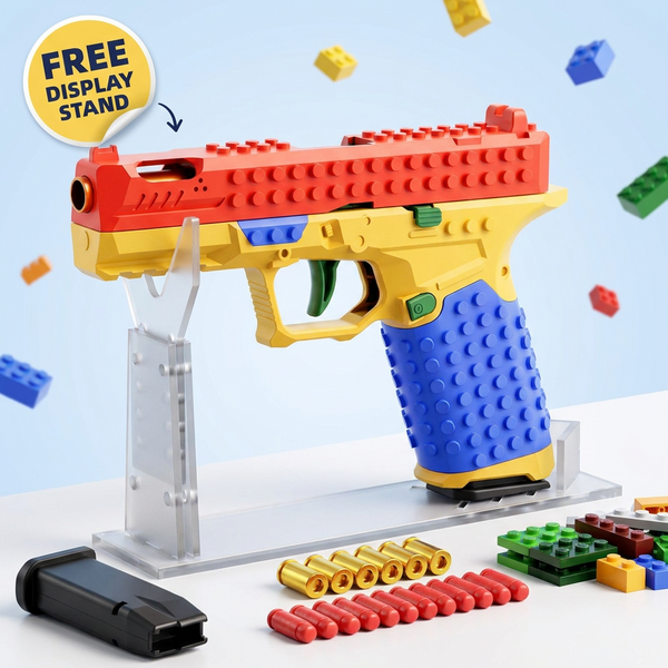 BrickRange DIY Ops Brick-Built Rubber Band Toy Model