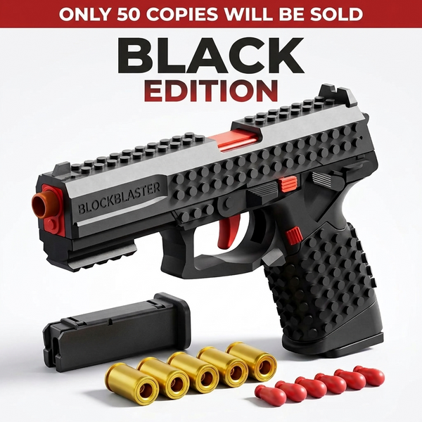 BrickRange Black Edition Brick-Style Toy Blaster