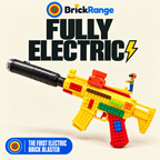 BrickRange Tactical AR Toy Blaster with Mist and Light