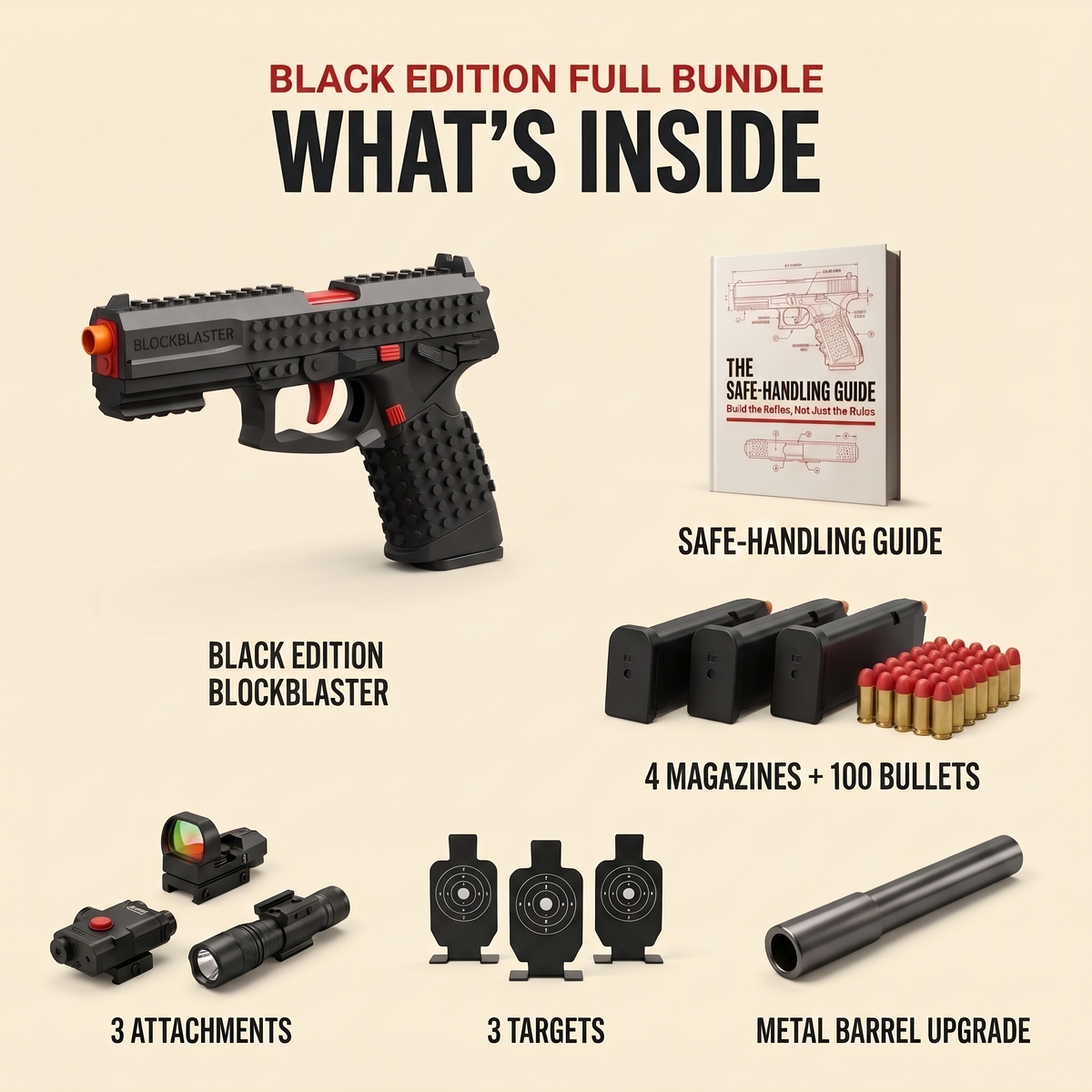 BrickRange Black Edition Full Bundle Toy Blaster Kit - product photo 2 of 2