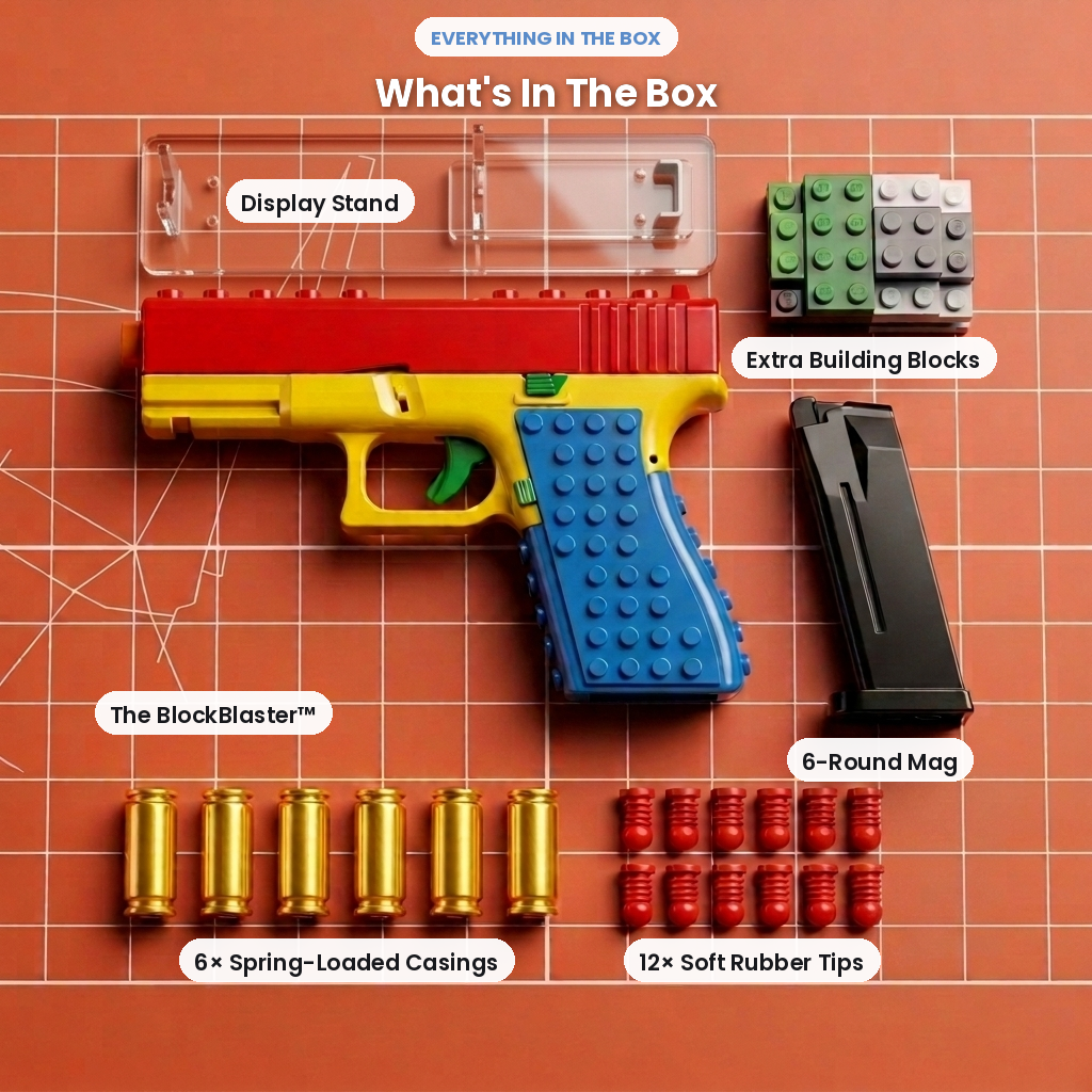 BrickRange DIY Ops Brick-Built Rubber Band Toy Model - product photo 3 of 6