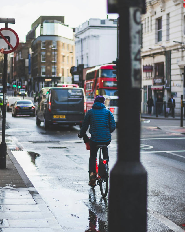London in the rain