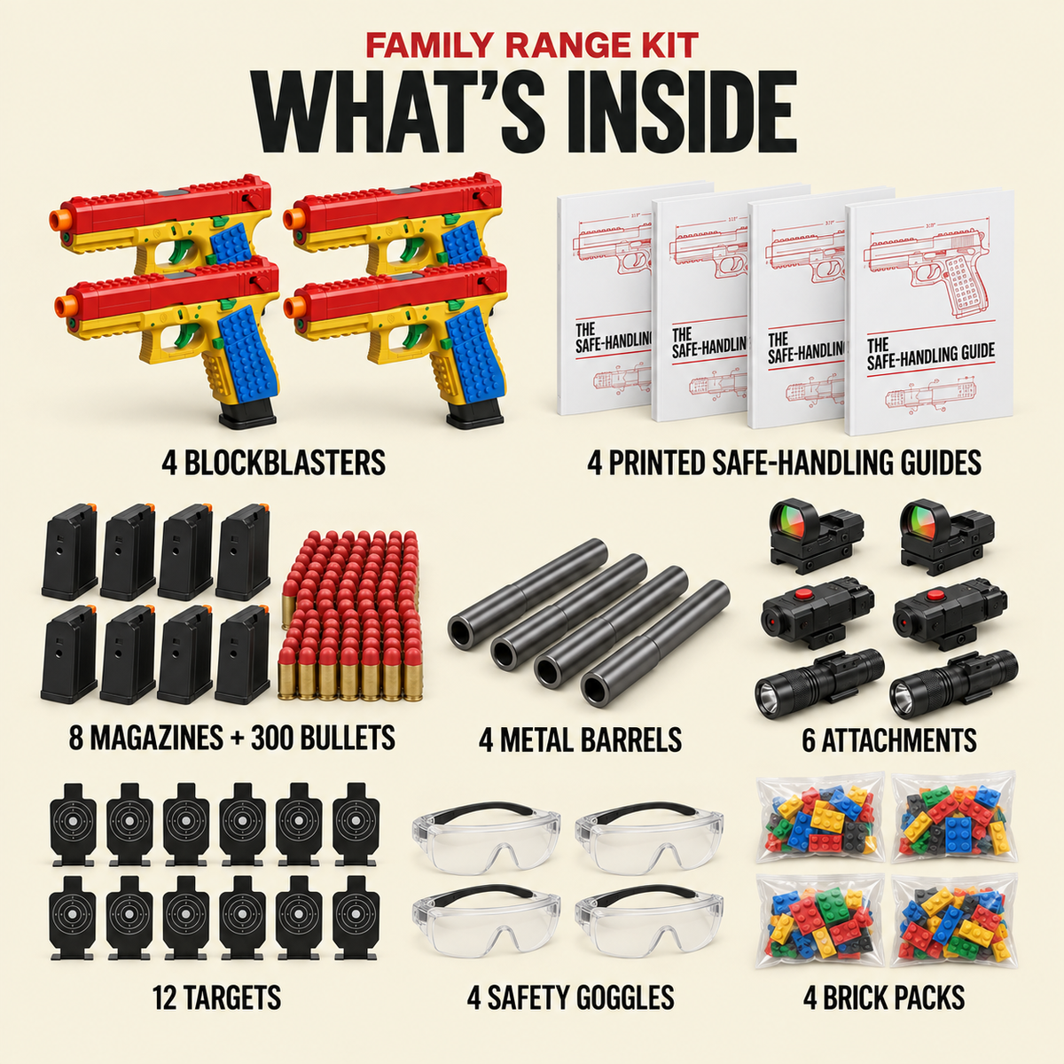 BrickRange Family Range Toy Blaster Kit - product photo 2 of 2