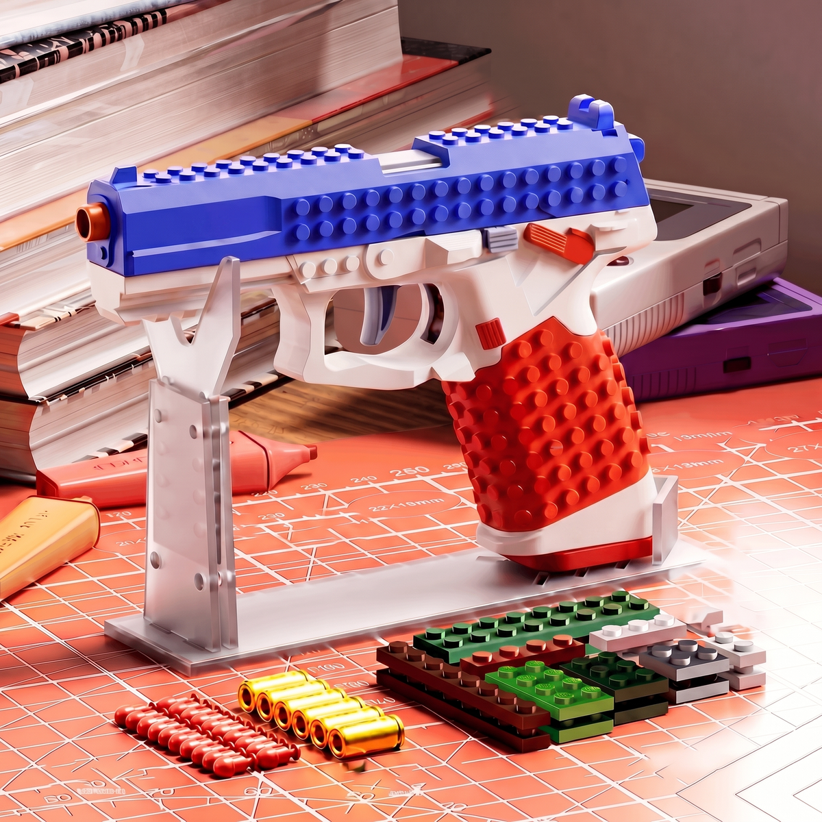 BrickRange DIY Ops Brick-Built Rubber Band Toy Model - product photo 6 of 6