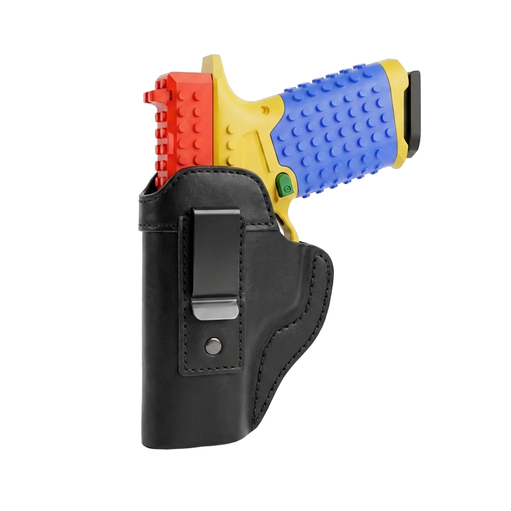 BrickRange Leather Holster for Compatible Toy Blasters - product photo 2 of 2