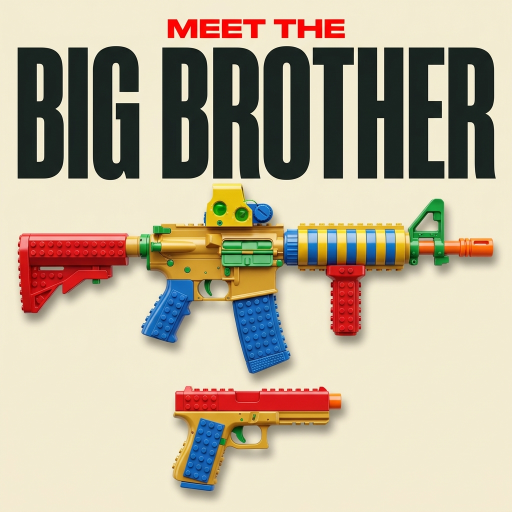 BrickRange Tactical Rifle-Style Toy Blaster Kit - product photo 3 of 5