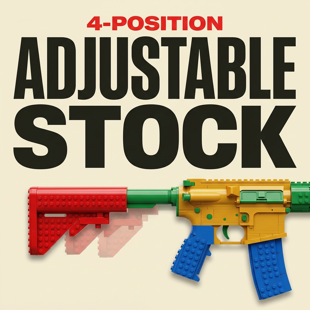 BrickRange Tactical Rifle-Style Toy Blaster Kit - product photo 2 of 5