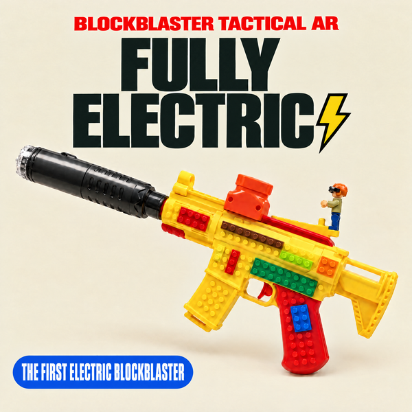 BrickRange Tactical AR Toy Blaster with Mist and Light