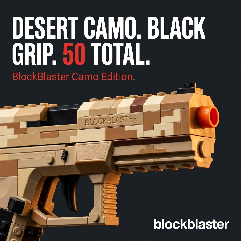 BrickRange Camo Edition Brick-Style Toy Blaster - product photo 3 of 4