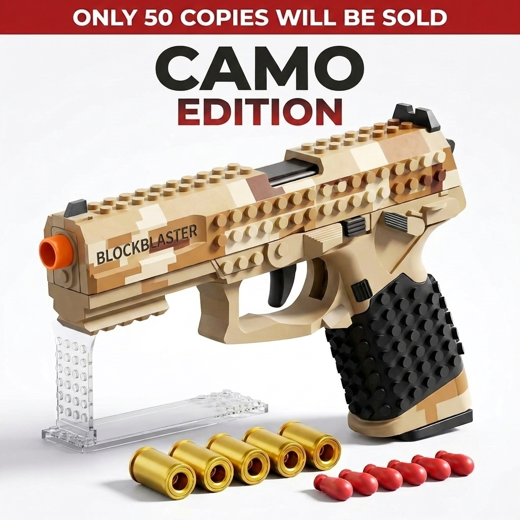 BrickRange Camo Edition Brick-Style Toy Blaster - product photo 1 of 4