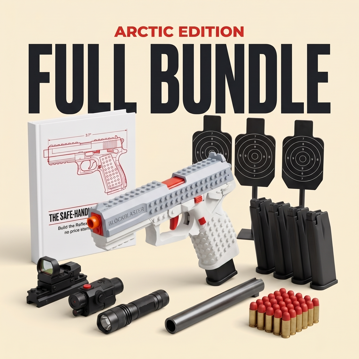 BrickRange Arctic Edition Full Bundle Toy Blaster Kit - product photo 1 of 2